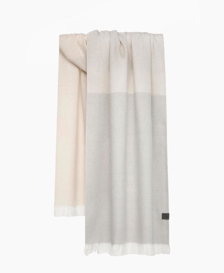 Halstuch Alpaka Schal - Ombre Winter Pearl - Bufandy - clomes