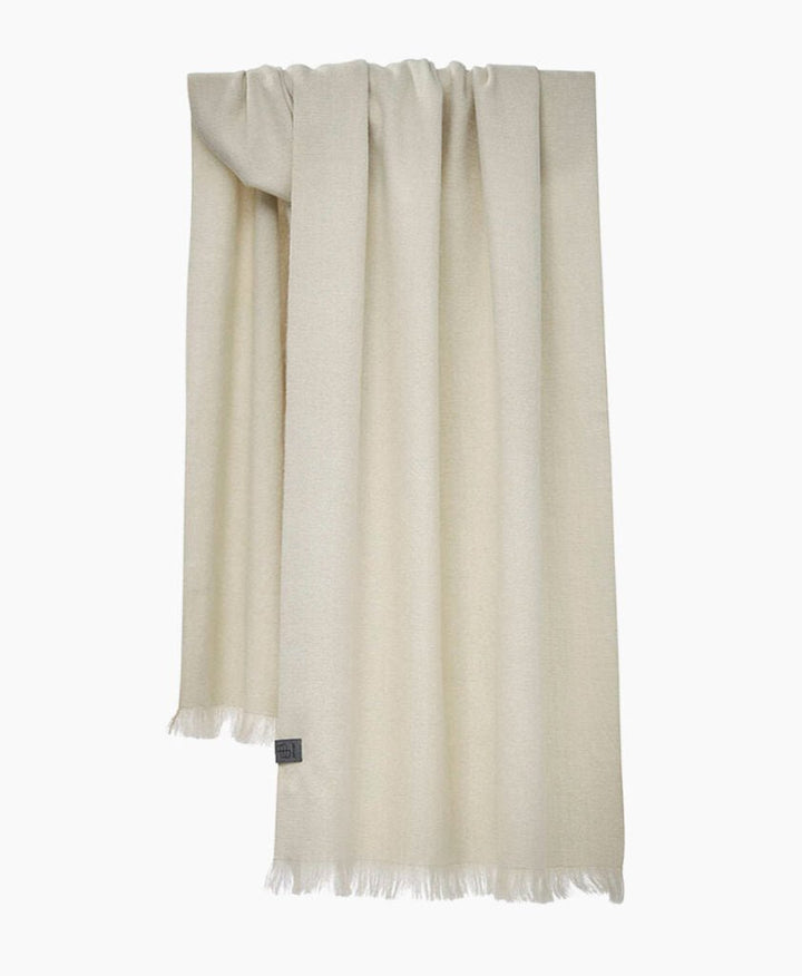 Halstuch Alpaka Schal - Solid Butter Cream - Bufandy - clomes
