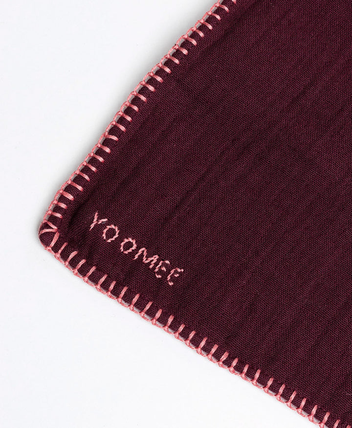 Foulard aus Musselin AZIZA - Bordeaux