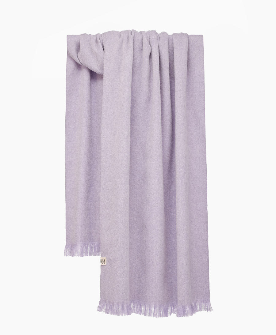 Halstuch Alpaka Schal - Solid Lavender Frost