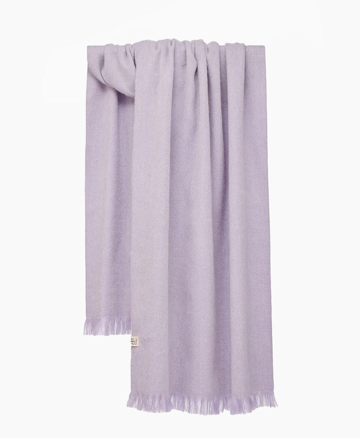 Halstuch Alpaka Schal - Solid Lavender Frost