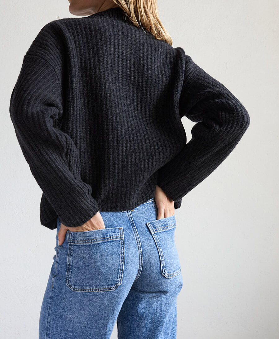 Stehkragenpullover HANNA - Anthrazit