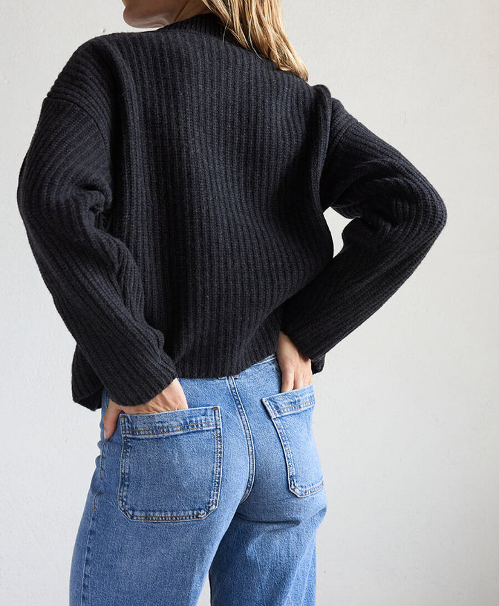 Stehkragenpullover HANNA - Anthrazit
