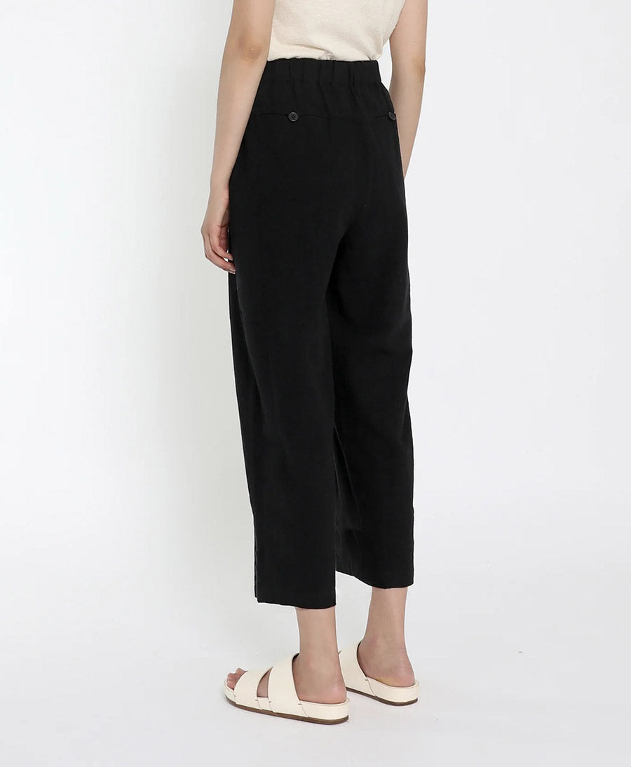 Schwarze Hose "Pleated Trousers" von 7115 by Szeki (XS) - Secondhand