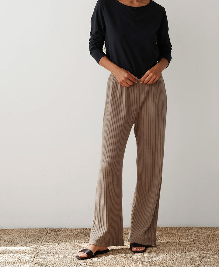 Trainerhose Sweater Rib Simple Pant - Mushroom