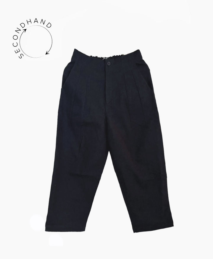 Dunkelblaue Hose "Pleated Trousers Fall Edition" von 7115 by Szeki (XS) - Secondhand