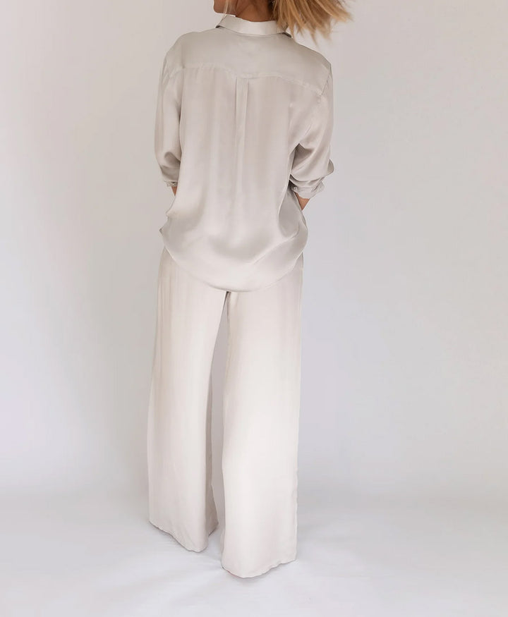 Stoffhose FLOWY PANTS - Pearl