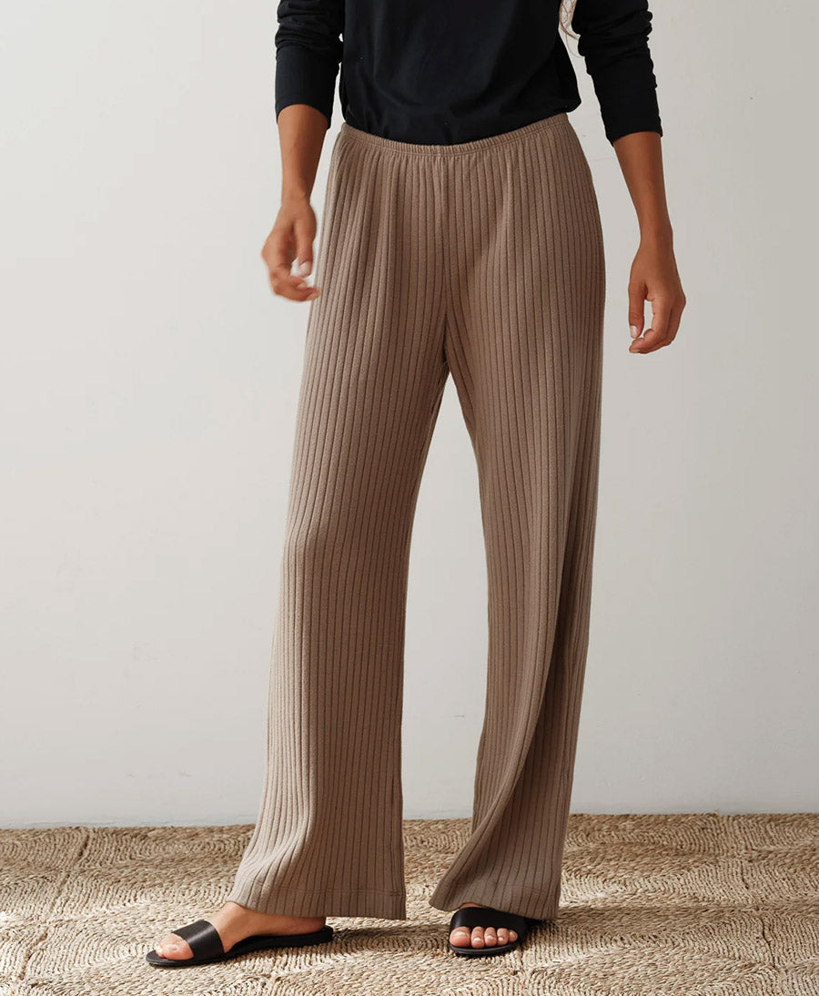 Trainerhose Sweater Rib Simple Pant - Mushroom