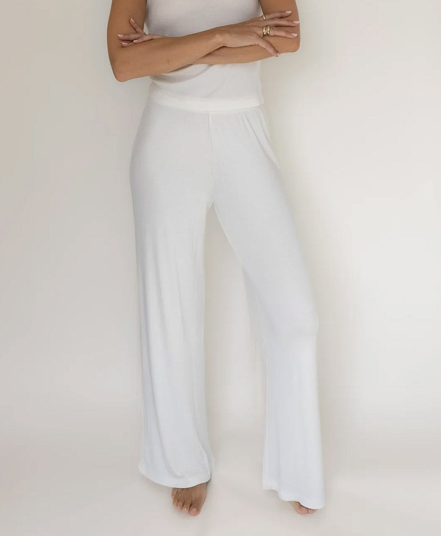 Stoffhose RIB PANTS - Weiss