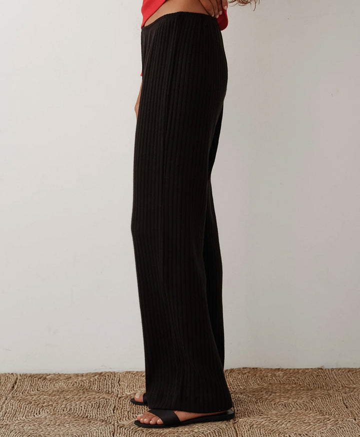 Trainerhose Sweater Rib Simple Pant - Schwarz