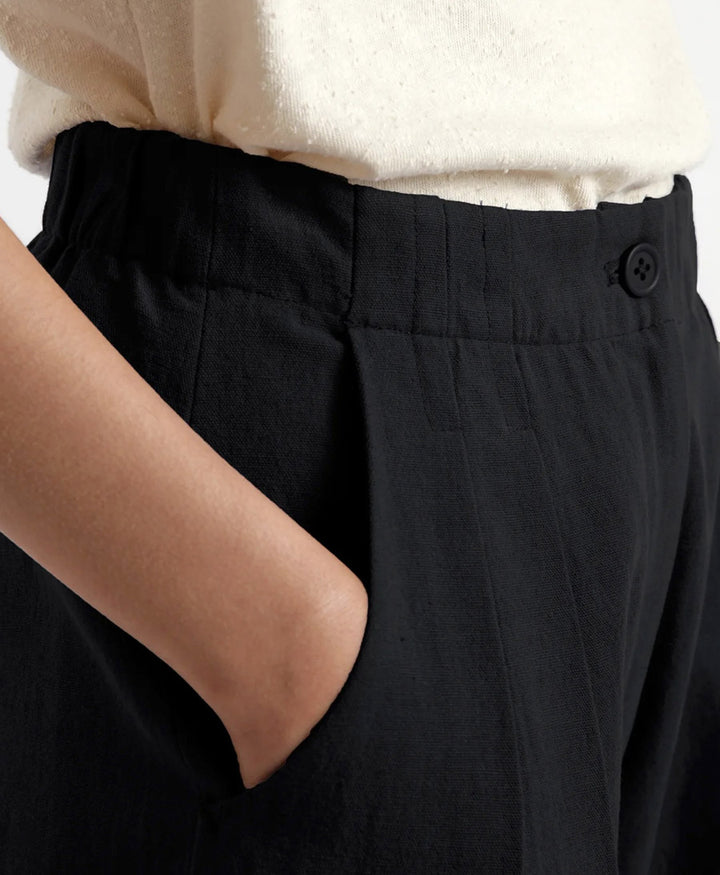 Schwarze Hose "Pleated Trousers" von 7115 by Szeki (XS) - Secondhand