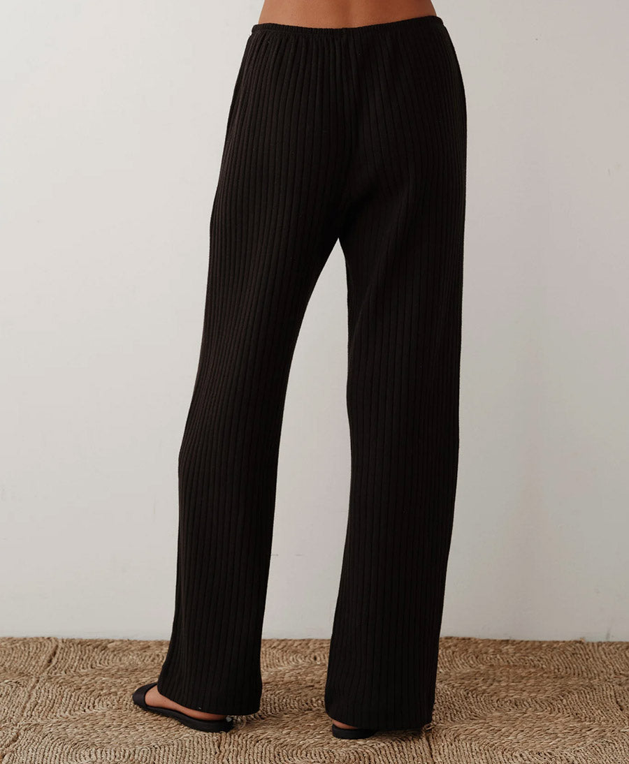 Trainerhose Sweater Rib Simple Pant - Schwarz