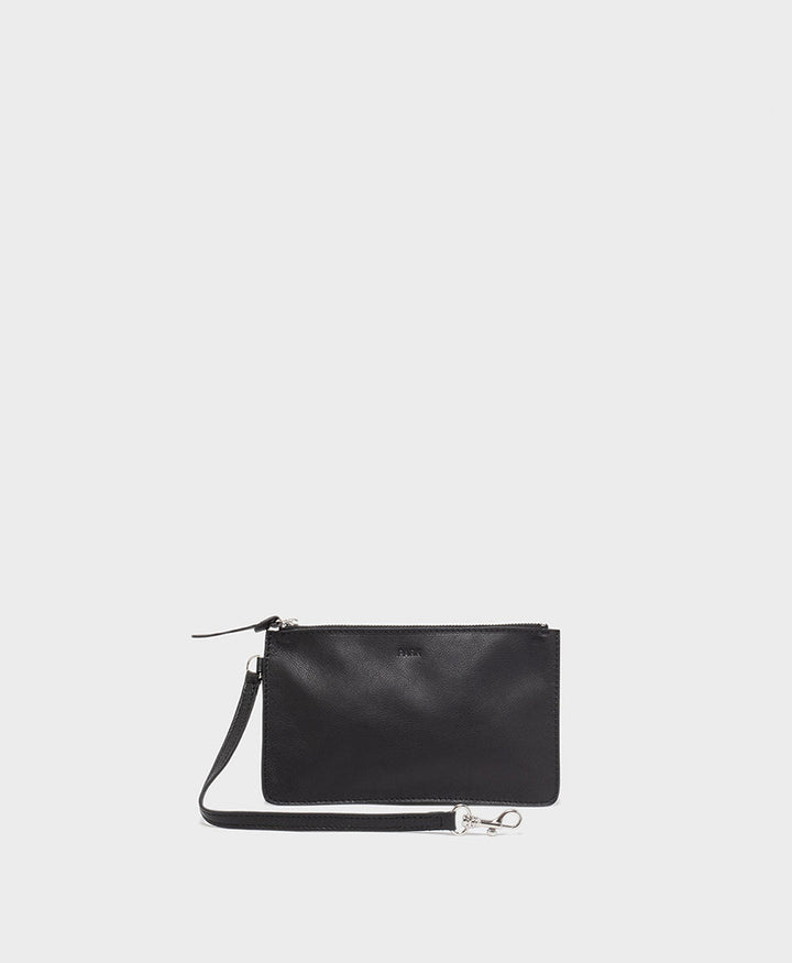 Knot Bag aus weichem Leder - Schwarz