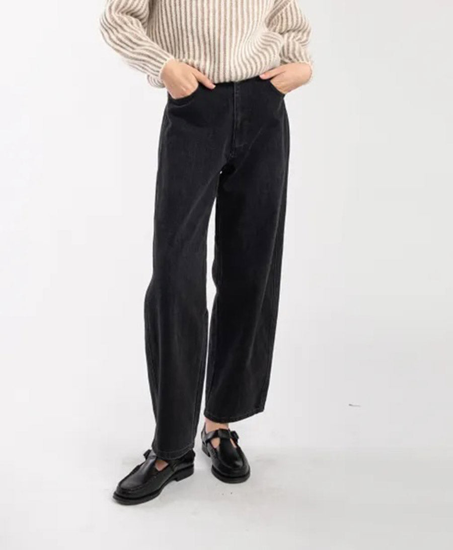 Denimhose - Faded Black Panel Jean