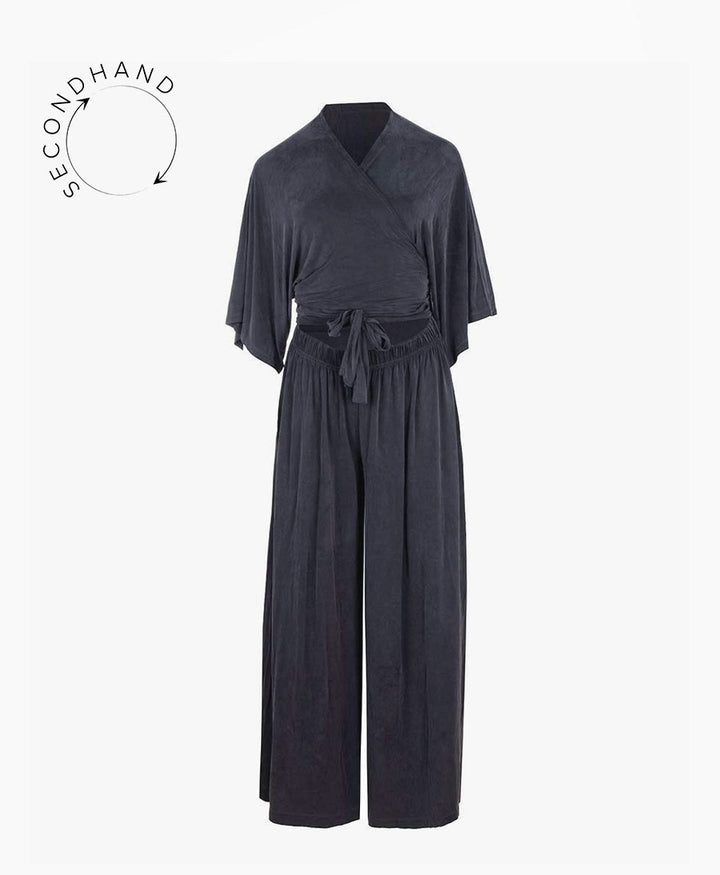 Dunkelgrauer Jumpsuit von Cossac (S) - Secondhand