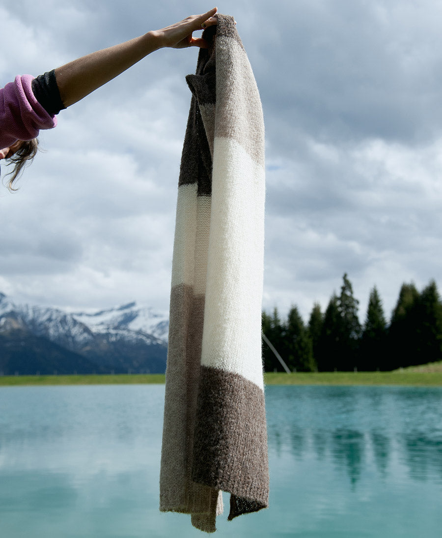 Strickschal DELTA - Desert