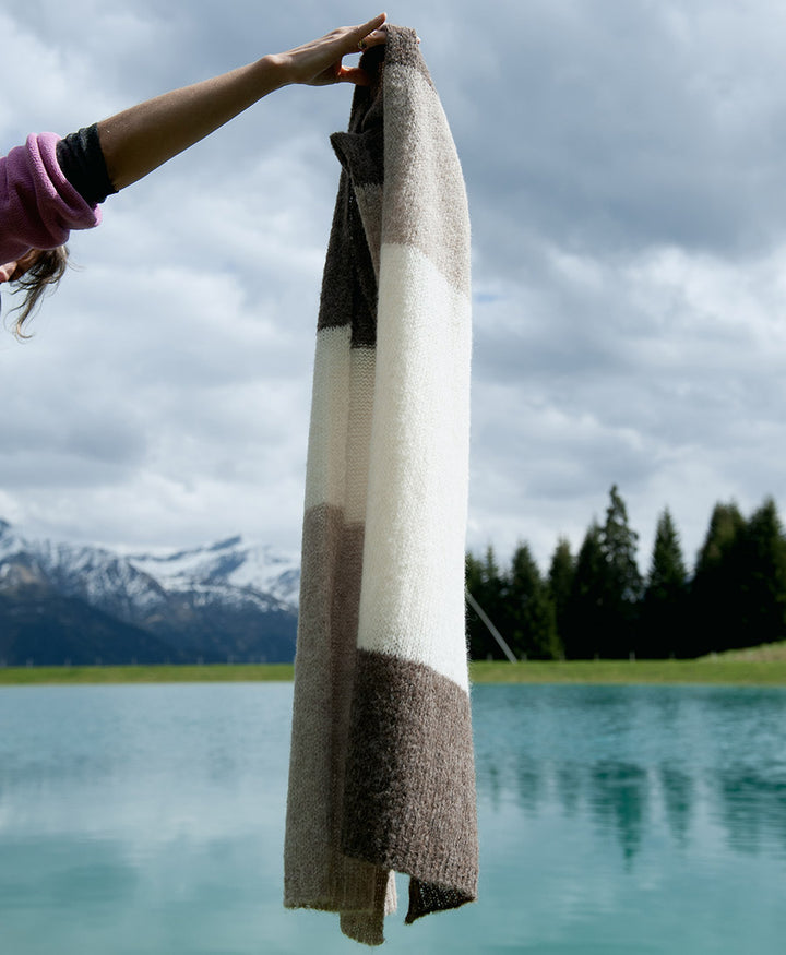 Strickschal DELTA - Desert