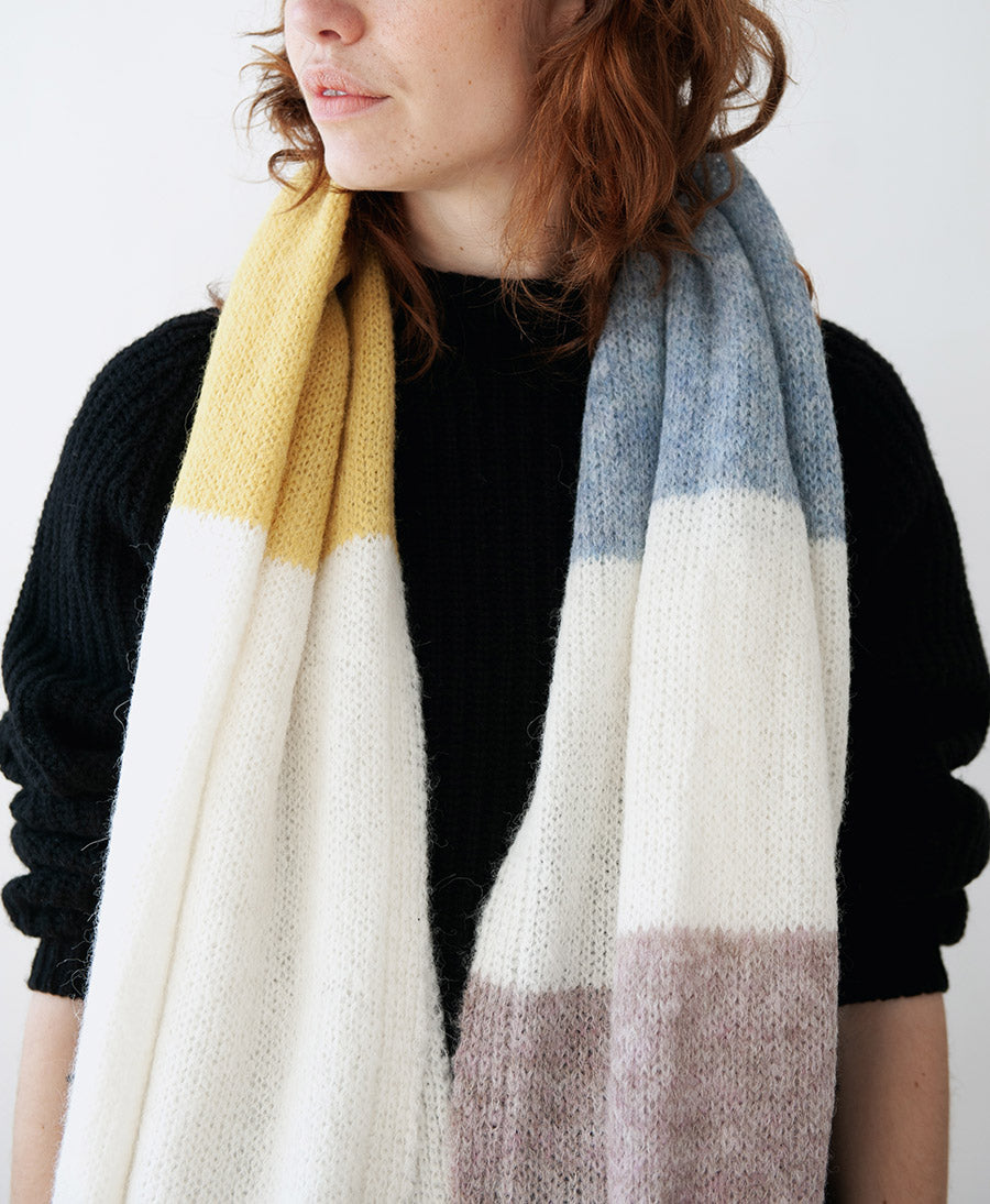 Strickschal DELTA - Sky & Sun