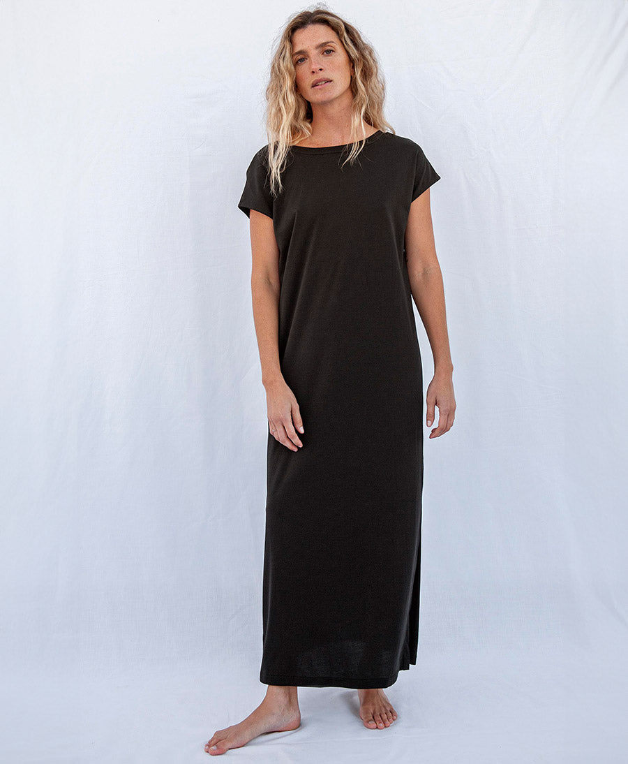 Thea Maxi Dress  - Schwarzes Kleid