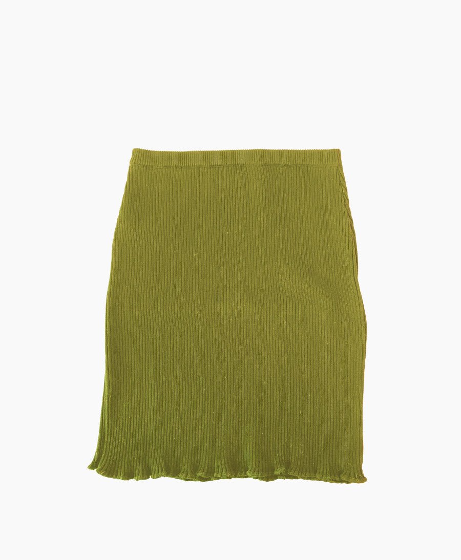 Jupe aus Strick Janet - Grün - JUNGLE FOLK - clomes