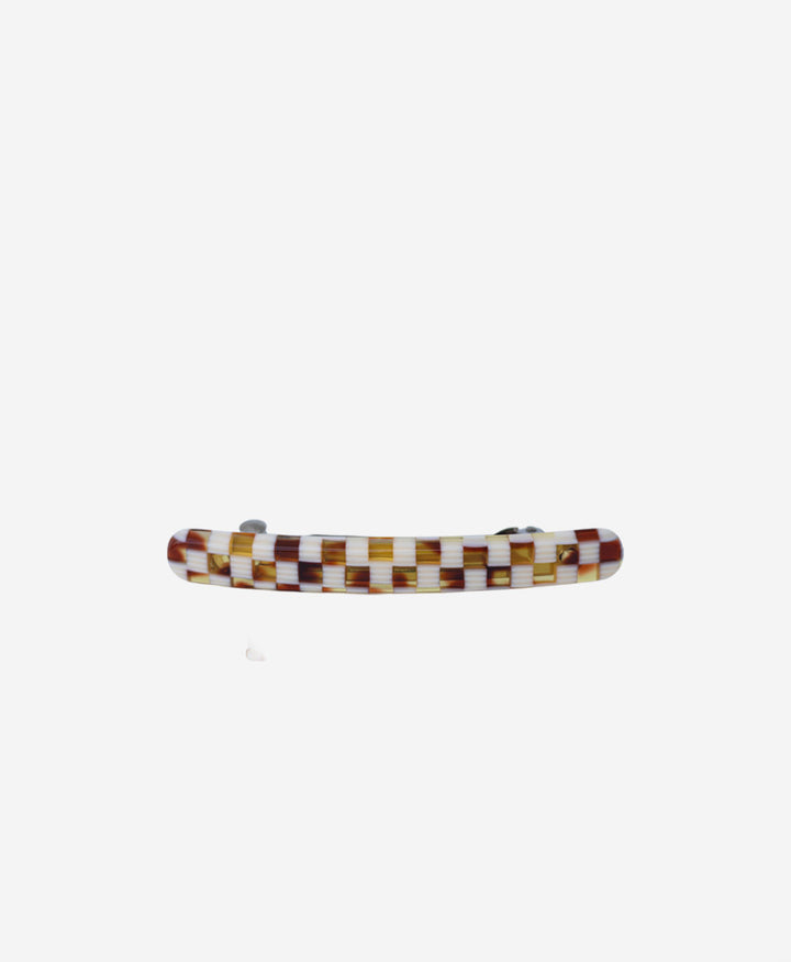 Haarclip MARINA aus Acetat - Karo