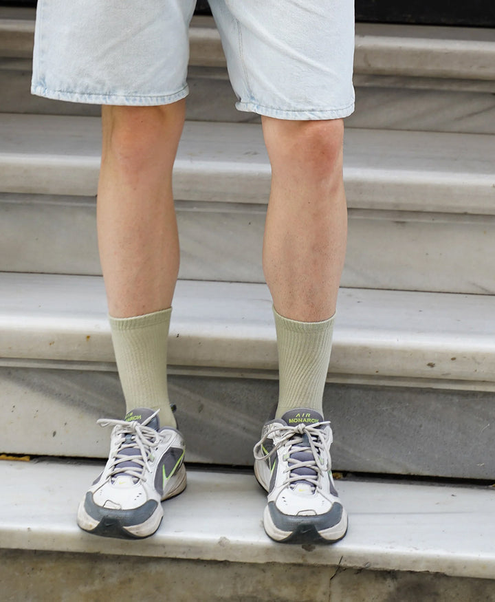 Tennis Sportsocken Bio-Baumwolle - Khaki