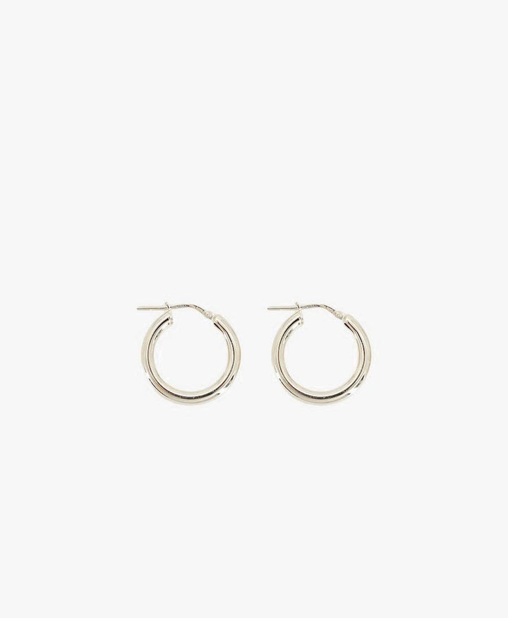 Klassische Creolen VIDA 20mm mit Klappverschluss - Sterling Silber - Clomes - clomes