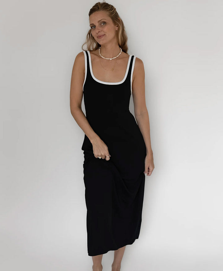 Kleid MIIA RIB DRESS - Schwarz