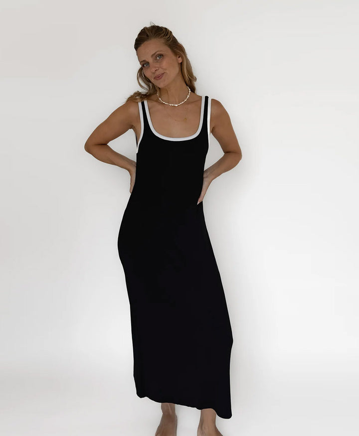 Kleid MIIA RIB DRESS - Schwarz