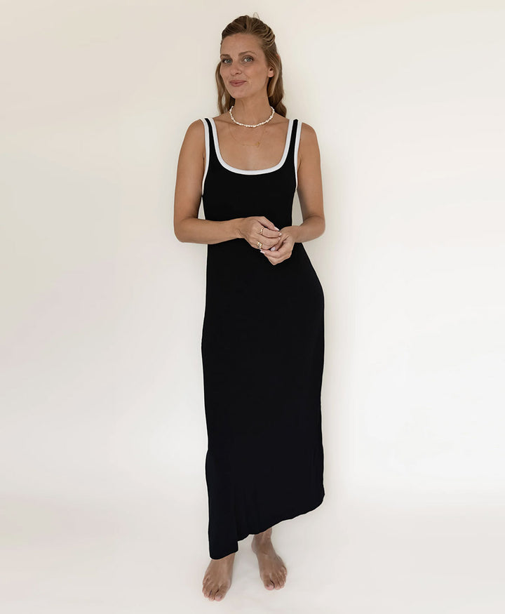 Kleid MIIA RIB DRESS - Schwarz