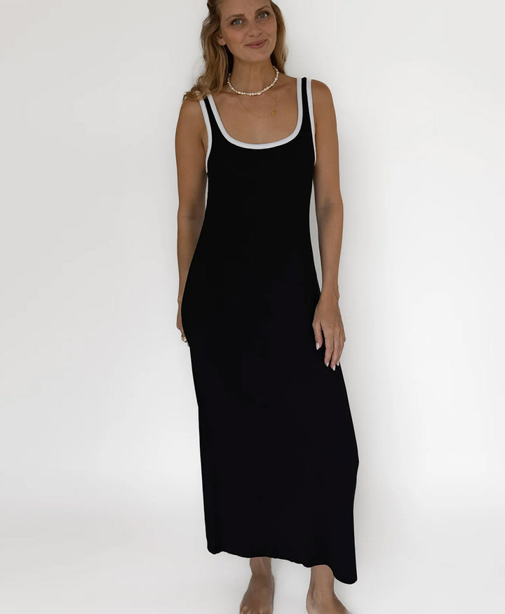 Kleid MIIA RIB DRESS - Schwarz