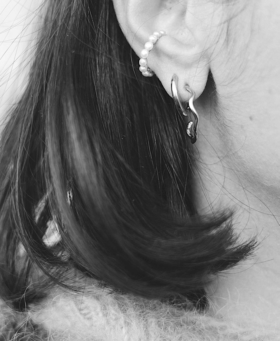 Kleine Creolen CRANA 20mm - Sterling Silber