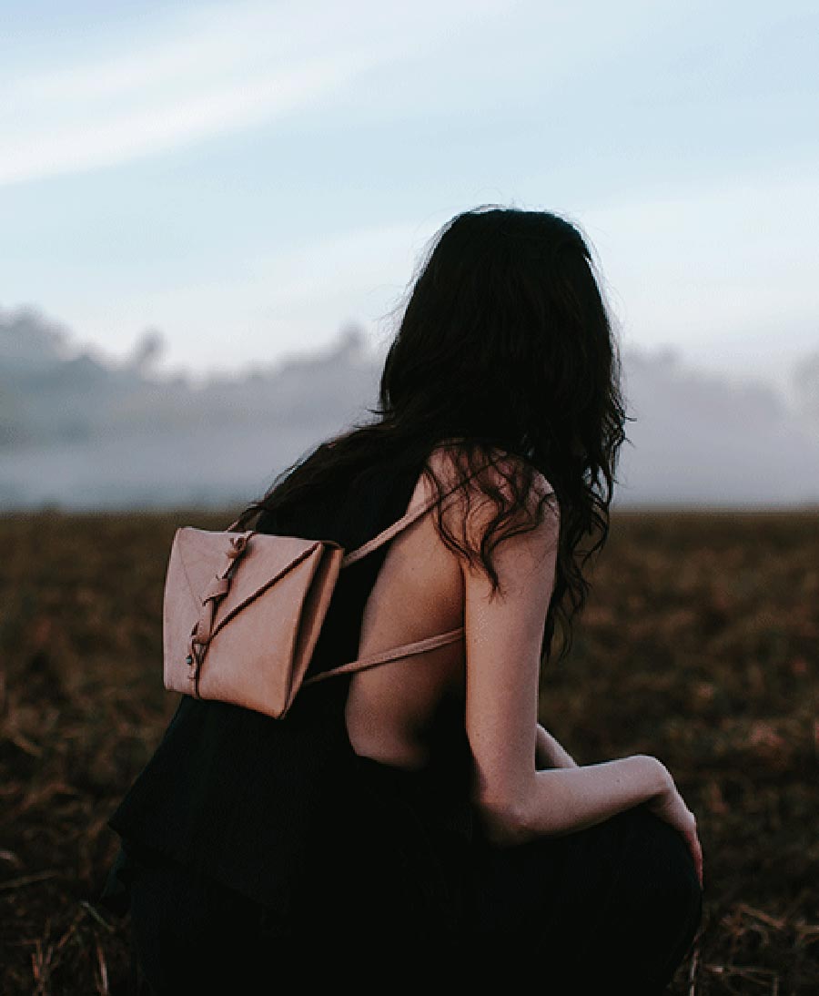 Kleine Tasche "Volar" aus Leder - Secondhand - Tigre de Salon - clomes