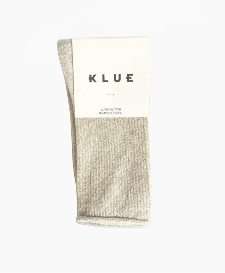 Glitzer Socken Lyocell - Beige