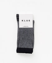 Glitzer Socken Lyocell Streifen Klue in Schwarz / Streifen