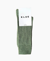 Socken Seide & Wolle Klue in Olivgrün