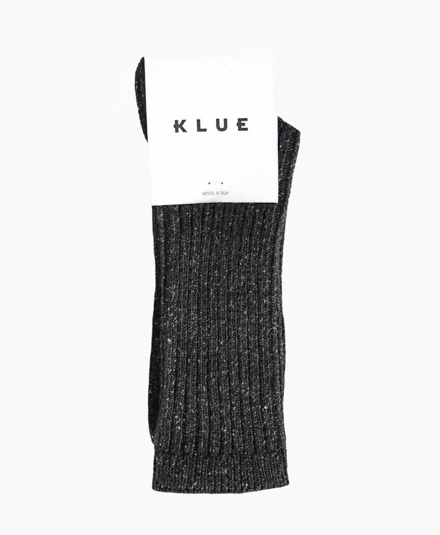 Socken Seide & Wolle - Anthrazit
