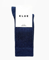 Socken Baumwolle Rippenmuster Klue in Dunkelblau