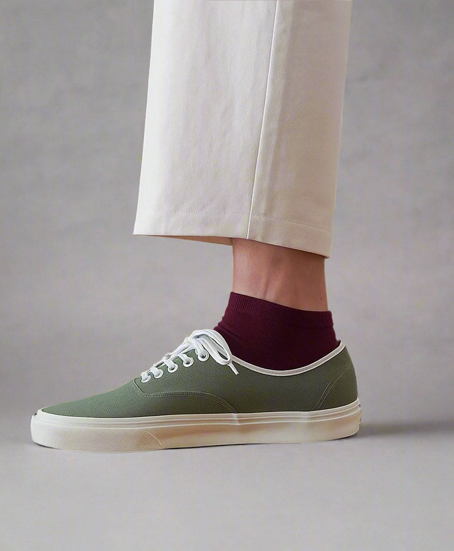 Knöchelsocken Lyocell - Burgunderrot