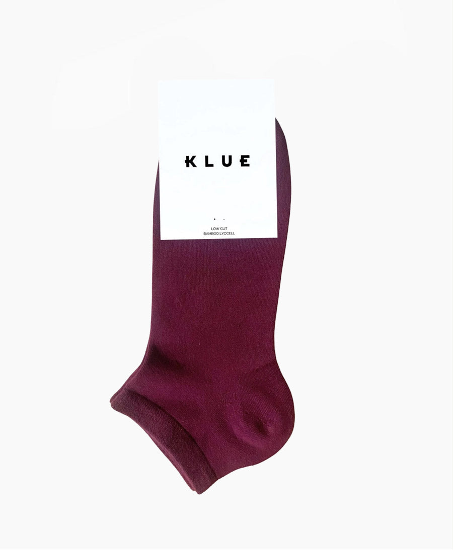 Knöchelsocken Lyocell - Burgunderrot
