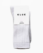 Socken Baumwolle Rippenmuster Klue in Weiss