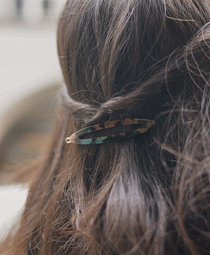 Haarclip FELICITA aus Acetat - Kunterbunt