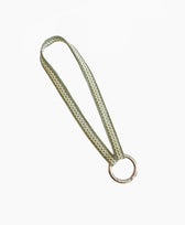 Schlüsselband Matcha Yoomee in Silbriger Karabiner Kurz