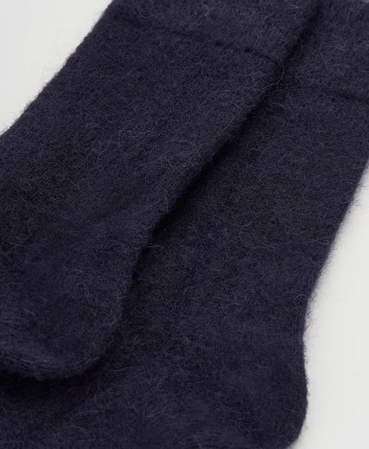 Weiche Alpaka Socken - Tintenblau