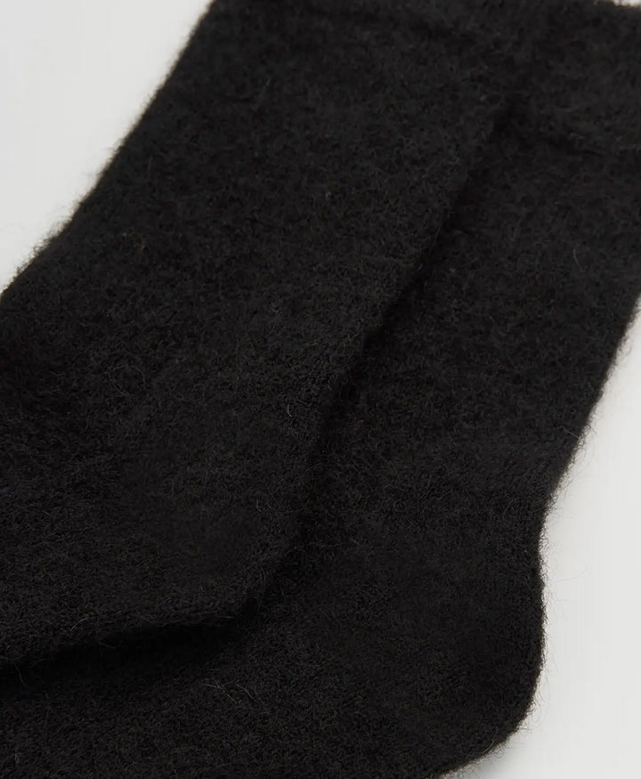 Weiche Alpaka Socken - Schwarz