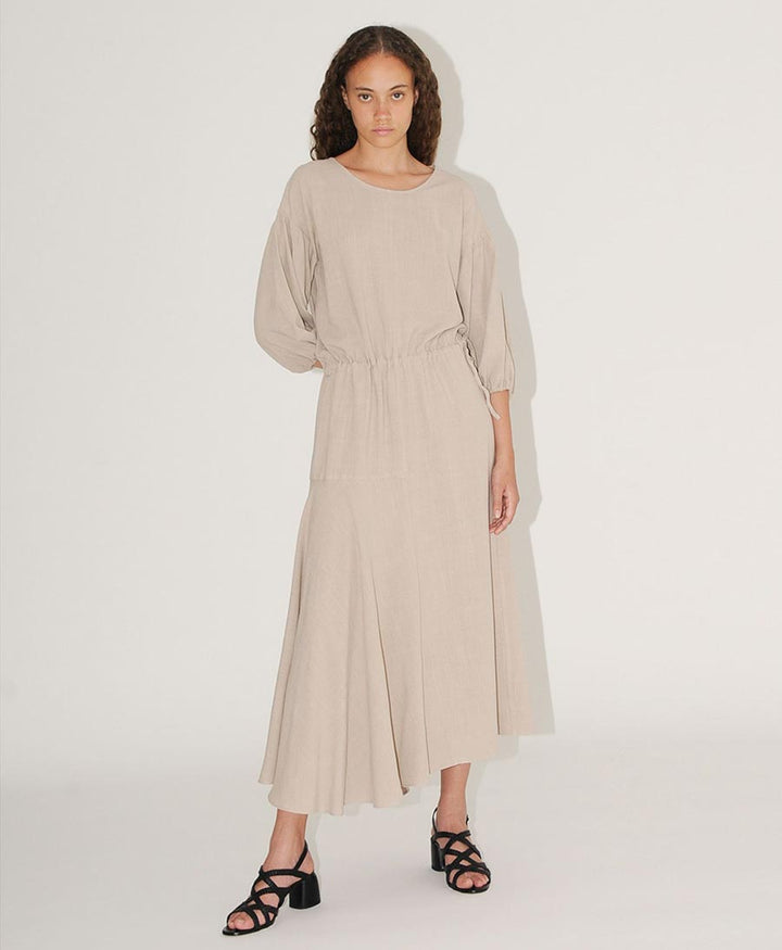 Langes Kleid "Camila" Steinbeige / Stone - Diarte - clomes