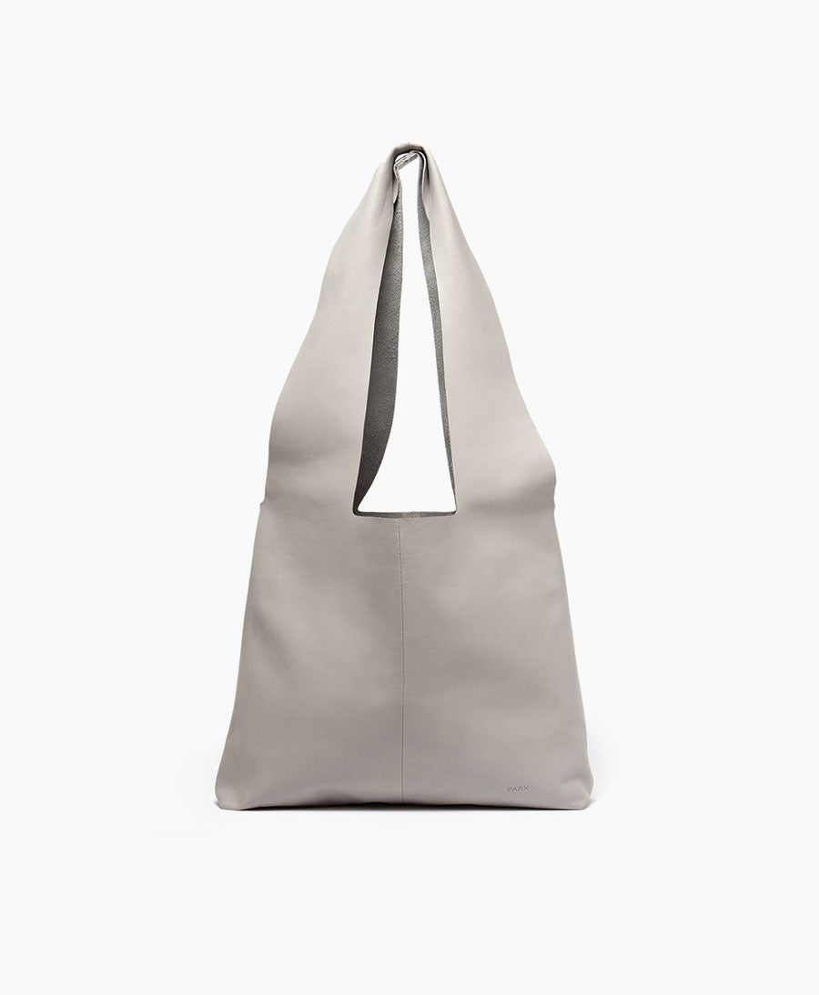 Ledertasche Slouchy Bag - Perla