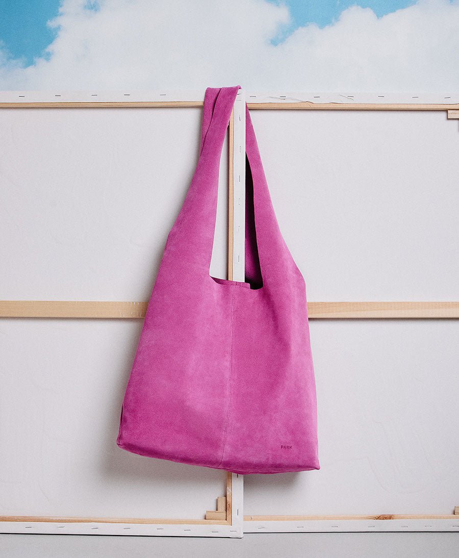 Ledertasche Slouchy Bag - Pink - PARK - clomes