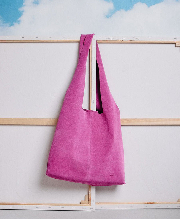 Ledertasche Slouchy Bag - Pink - PARK - clomes