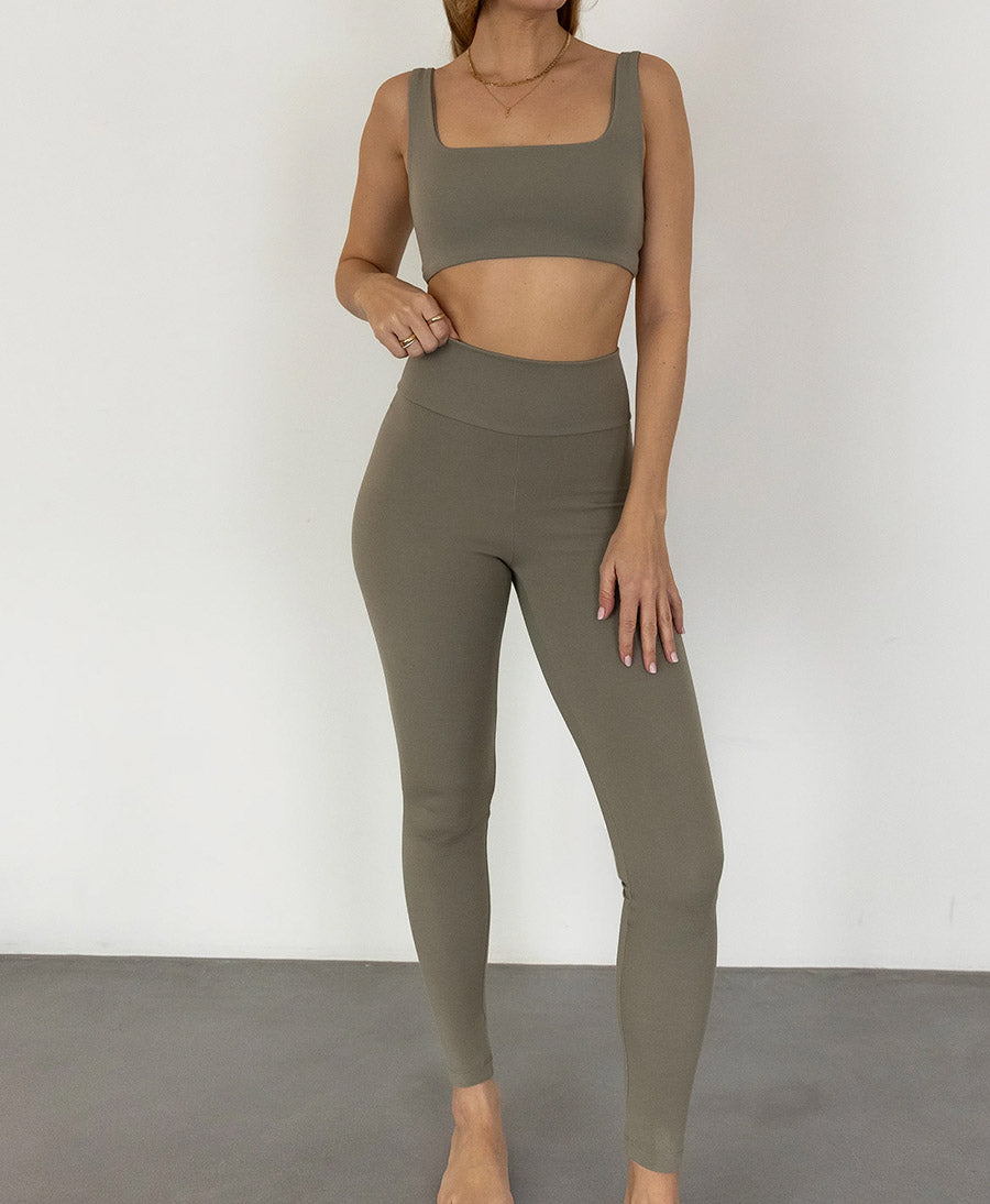 Leggings MOLY aus Lyocell Tencel - Olivgrün